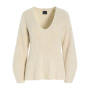 Bitte Kai Rand V-neck Knitwear Beige, Dam