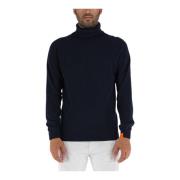 Suns Herr Turtleneck Sweater Vinter Essential Blue, Herr