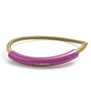 Chanel Vintage Pre-owned Metall armband Pink, Dam