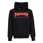 Thrasher Skatemag Hoodie Svart/Röd Streetwear Black, Herr