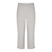 LauRie Cropped Trousers Beige, Dam