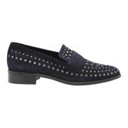 Pertini Studded Graphite Loafer Blue, Dam