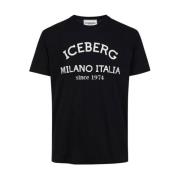 Iceberg T-Shirts Black, Herr