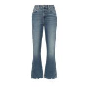7 For All Mankind Slim Fit Boot-Cut Jeans Blå Blue, Dam