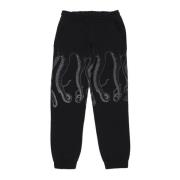 Octopus Svart Outline Sweatpants Streetwear Black, Herr