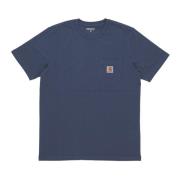 Carhartt Wip Fick T-shirt Streetwear Kollektion Blue, Herr