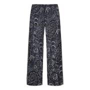 Etro Wide Trousers Blue, Herr