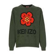 Kenzo Round-neck Knitwear Green, Herr