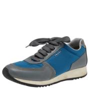 Prada Vintage Pre-owned Laeder sneakers Blue, Dam
