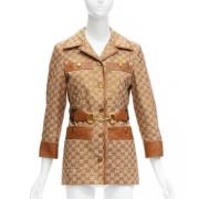 Gucci Vintage Begagnade utomhuskläder i bomull Brown, Dam