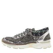 Chanel Vintage Pre-owned Laeder sneakers Gray, Dam