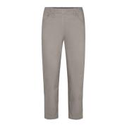 LauRie Straight Trousers Gray, Dam