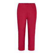 LauRie Cropped Trousers Red, Dam