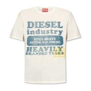 Diesel T-Just-N9 tryckt T-shirt White, Herr