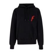 Salvatore Ferragamo Hoodies Black, Herr