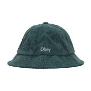 Obey Cherish Cord Bucket Hat Dark Cedar Green, Herr