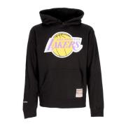Mitchell & Ness NBA Team Logo Hoodie Svart Black, Herr