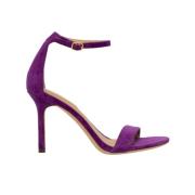 Ralph Lauren High Heel Sandals Purple, Dam
