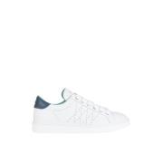 Panchic P01 Man's Lace-Up Shoe Leather White-Cosmic Blue White, Herr