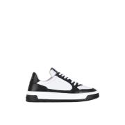Panchic P02 Woman's Low-Top Sneaker Leather White-Black White, Dam