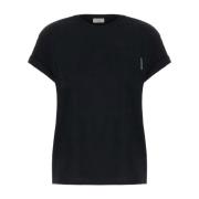 Brunello Cucinelli T-Shirts Black, Dam