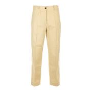 Nine In The Morning Straight Trousers Beige, Dam