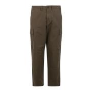 Barbour Cropped Trousers Green, Herr