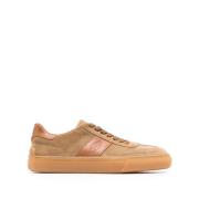 Tod's Brun Mocka Lågtop Sneakers Beige, Herr