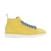 Panchic P01 Man's Ankle Boot Suede Yellow-Denim Yellow, Herr