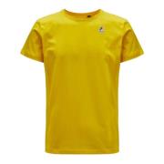 K-Way Basisk Bomull T-Shirt Yellow, Herr