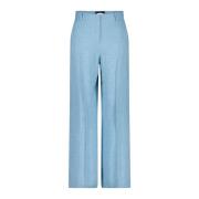 Max Mara Wide Trousers Blue, Dam