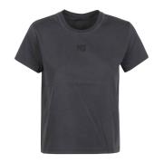 T by Alexander Wang Puff Logo Essential T-Shirt Black, Dam