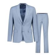 PS By Paul Smith Single Breasted Suits Blue, Herr