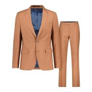 PS By Paul Smith Single Breasted Suits Orange, Herr