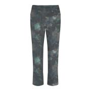 LauRie Straight Trousers Multicolor, Dam