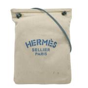 Hermès Vintage Pre-owned Bomull axelremsvskor White, Dam