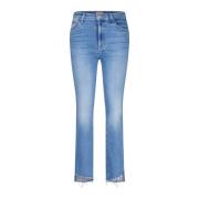 Mother High-Waist Crop Jeans Insider Blue, Dam