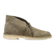 Clarks Stängd Pale Khaki Mocka Ökenkänga Green, Herr