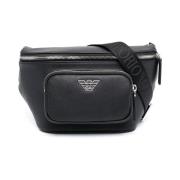 Emporio Armani Belt Bags Black, Herr