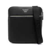 Emporio Armani Messenger Bags Black, Herr