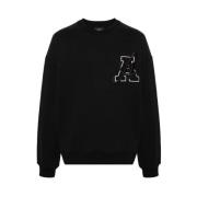 Axel Arigato Svart Logosweatshirt Black, Herr