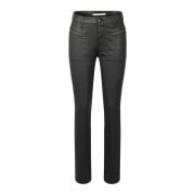 Raffaello Rossi Midwaist 5-ficka Rak Ben Jeans Black, Dam