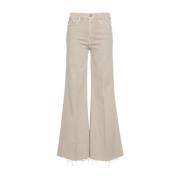 Mother Wide Trousers Gray, Dam