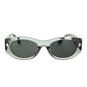 Fendi Oval Grön Transparent Solglasögon Fe40125I 95N Green, Dam