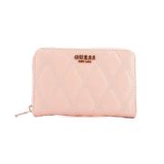 Guess Stilfullt Korthållare Plånbok för Kvinnor Pink, Dam
