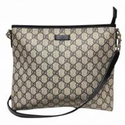 Gucci Vintage Pre-owned Canvas axelremsvskor Beige, Dam