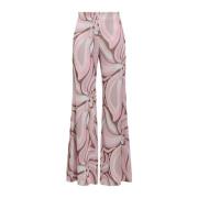 Maliparmi Wide Trousers Pink, Dam