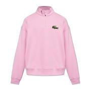 Lacoste Sweatshirt med ståkrage Pink, Herr