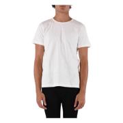 Dondup Broderad Logo Jersey T-shirt White, Herr