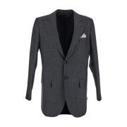 Kiton Single Breasted Suits Gray, Herr